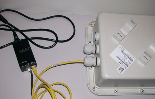 Подключение LAN через разъем инжектора.