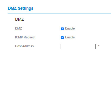 Настройка DMZ