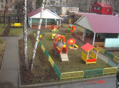 Видеонаблюдение в детском саду на площадке